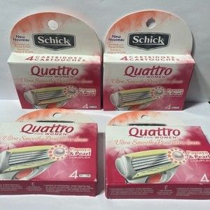 Schick Quattro Women Ultra Smooth Papaya Razor Blades Refills